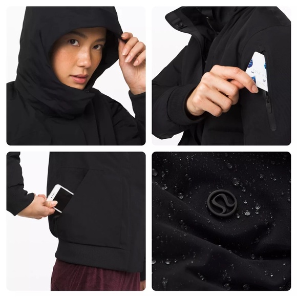Lululemon Winter Bomber Warrior Parka Black sz.4 - Picture 13 of 13